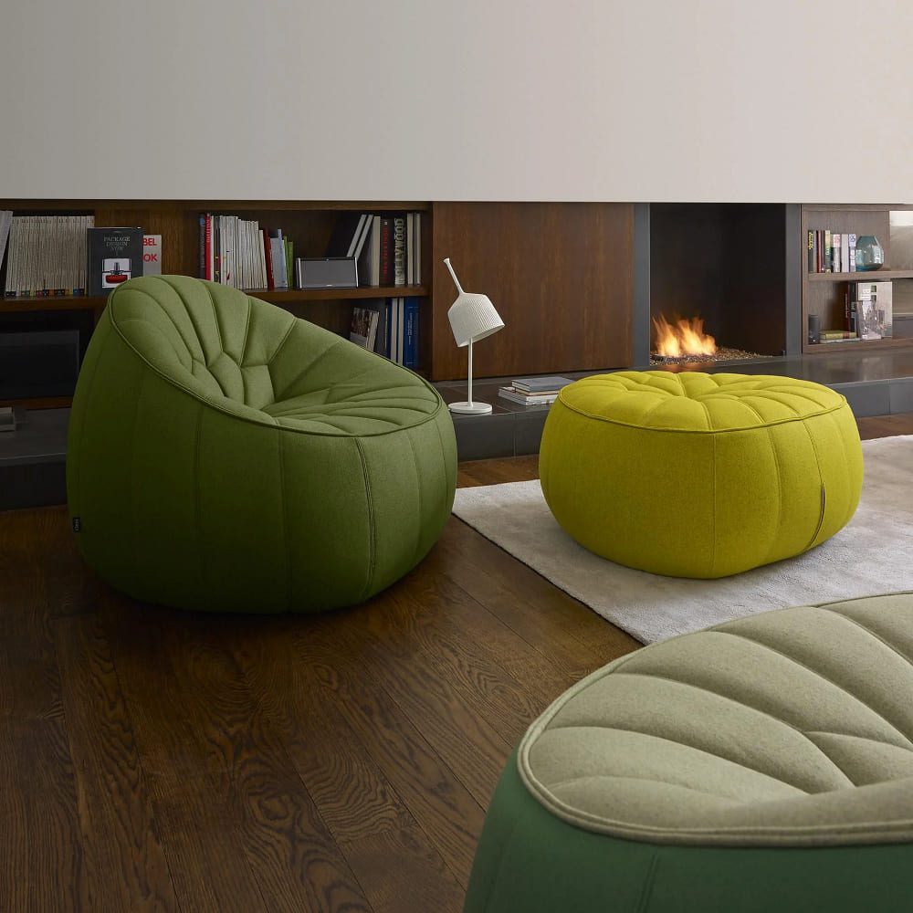 Pouffe Ligne Roset Ottoman в интерьере