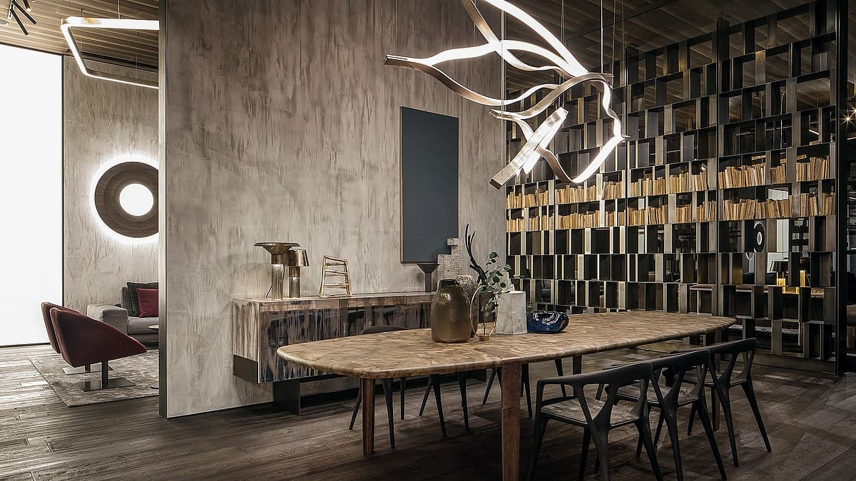 Henge Tape Pendant Light в интерьере