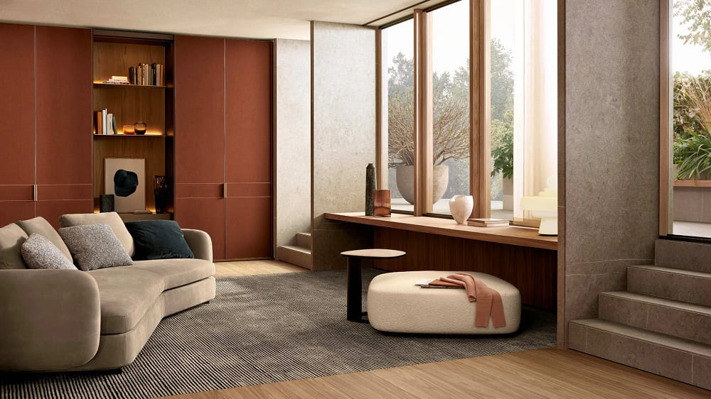 Corner table Poliform Koishi в интерьере
