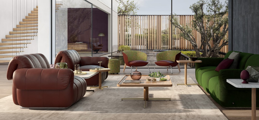 Sofa NATUZZI ITALIA Icon в интерьере