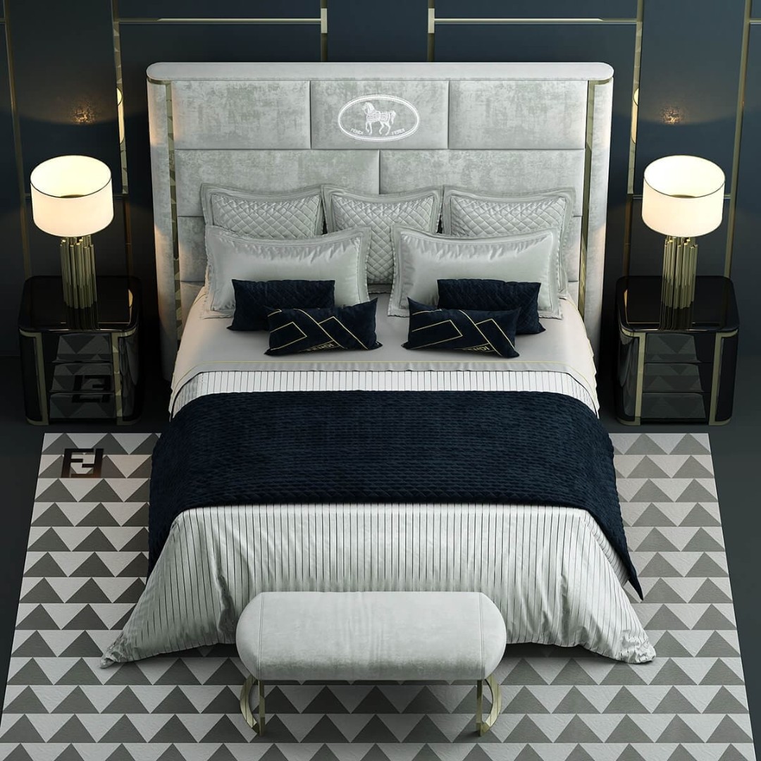 Fendi Montgomery Bed в интерьере