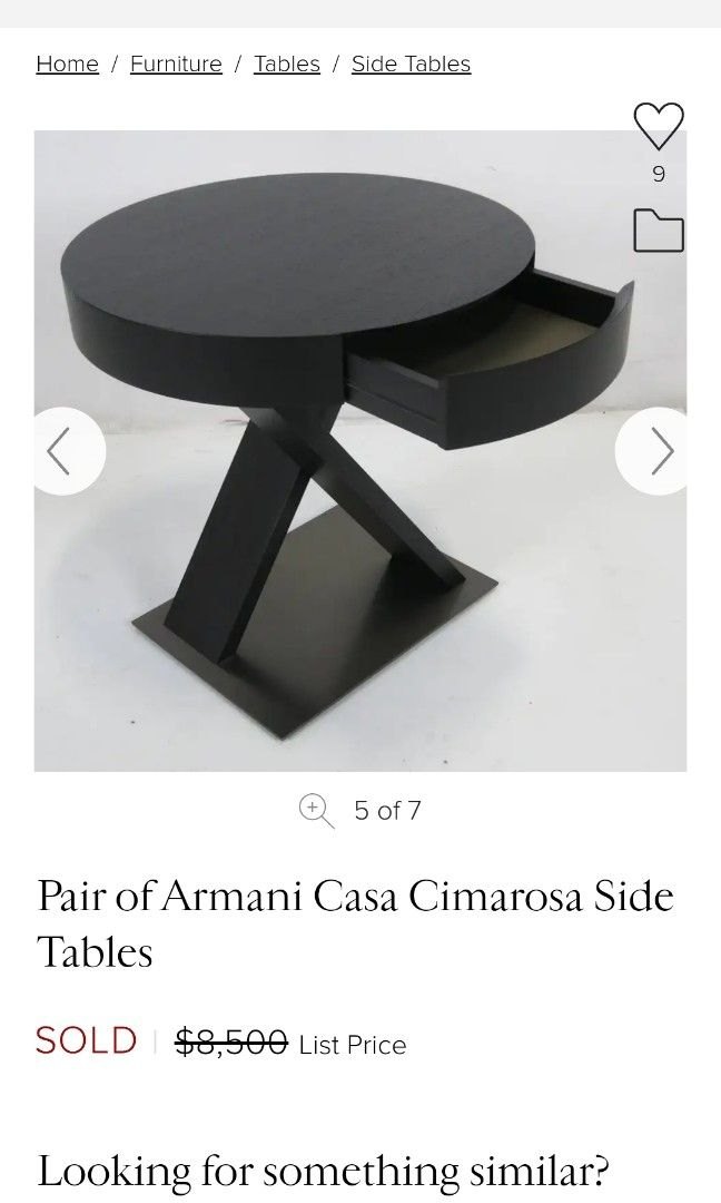Armani Cimarosa bedside cabinet в интерьере