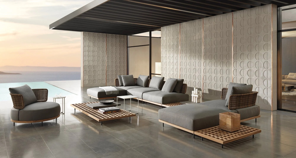 Sofa Minotti Quadrado в интерьере
