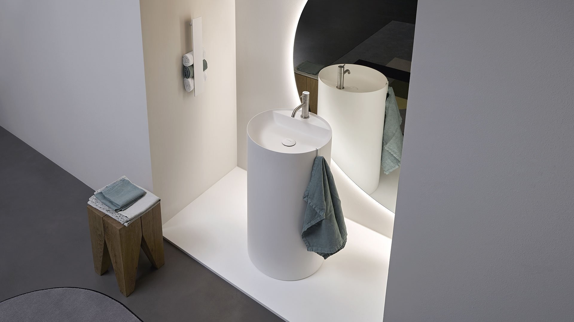 Sink Antonio Lupi Simplo85 в интерьере