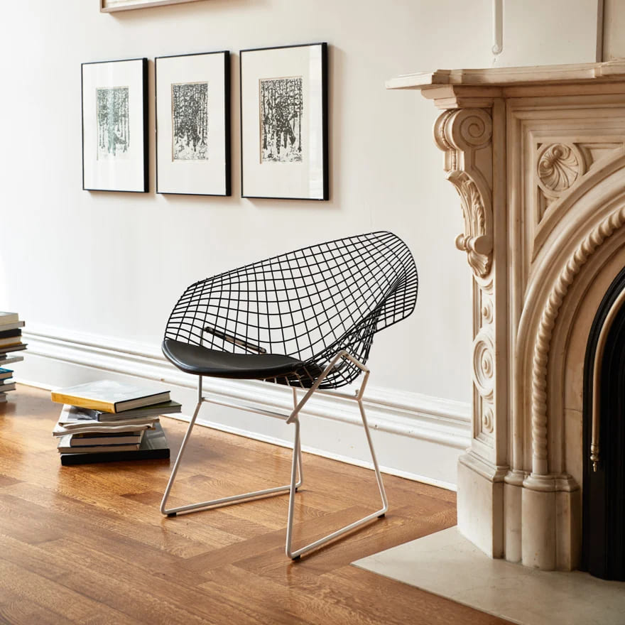 Harry Bertoia Diamond Chair в интерьере