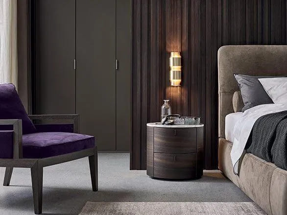 Poliform Onda bedside cabinet в интерьере