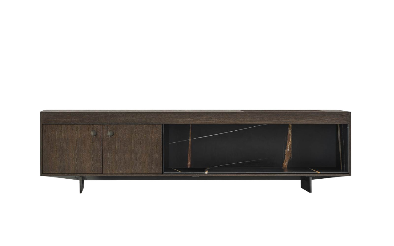 TV cabinet Minotti Boteco в интерьере