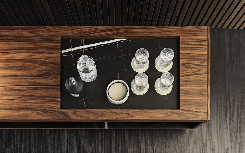 TV cabinet Minotti Boteco в интерьере