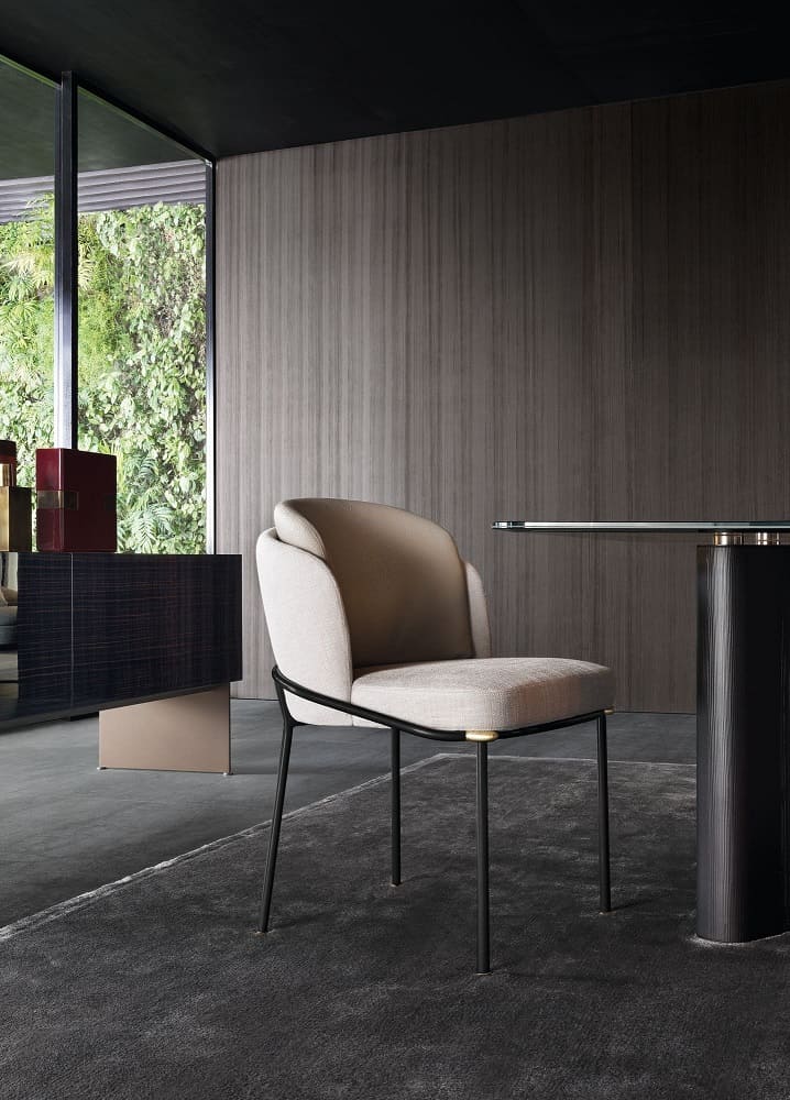 Minotti Fil Noir Kitchen Chair в интерьере
