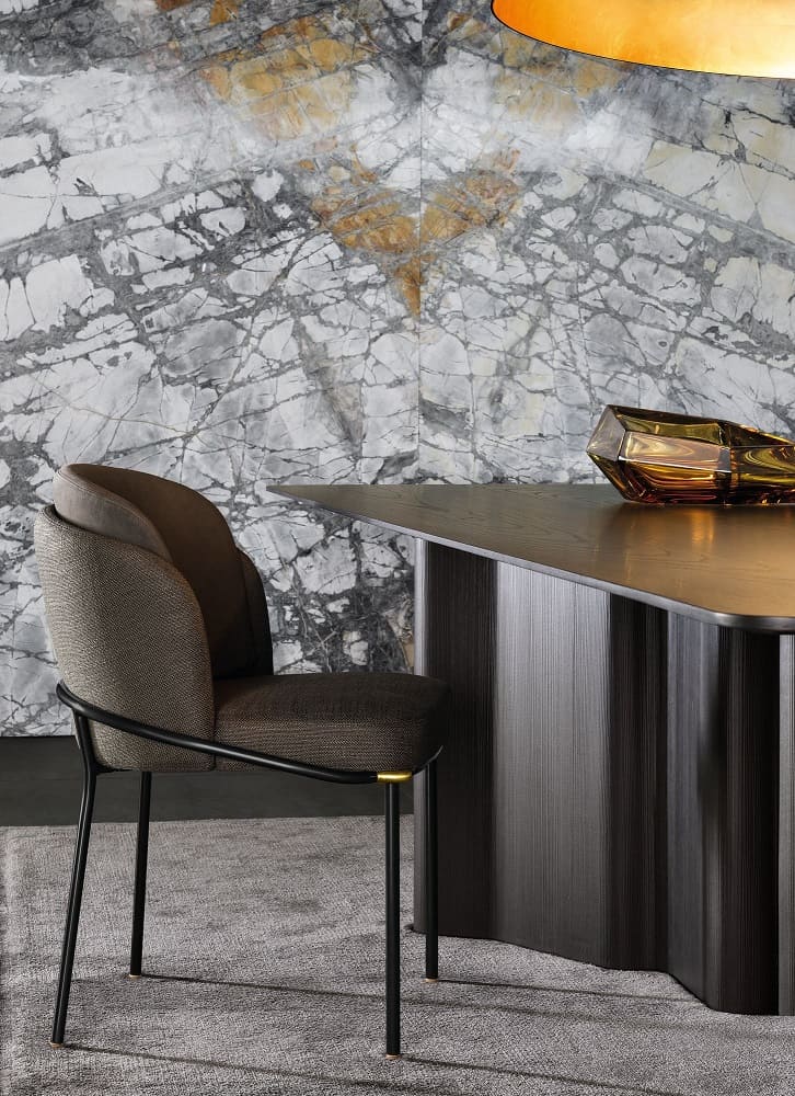 Minotti Fil Noir Kitchen Chair в интерьере