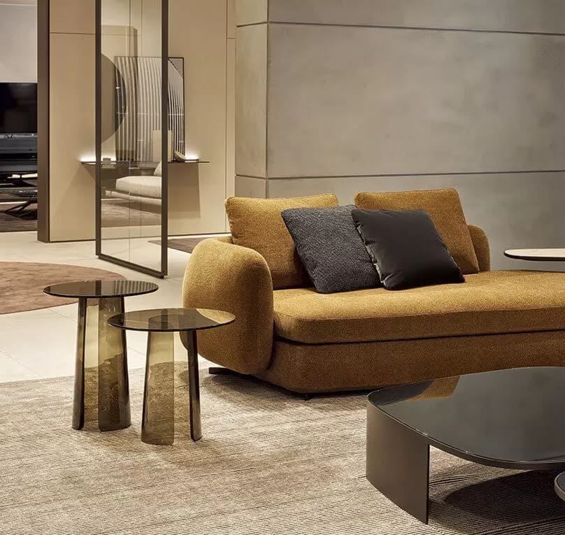 Corner table Poliform Orbit в интерьере