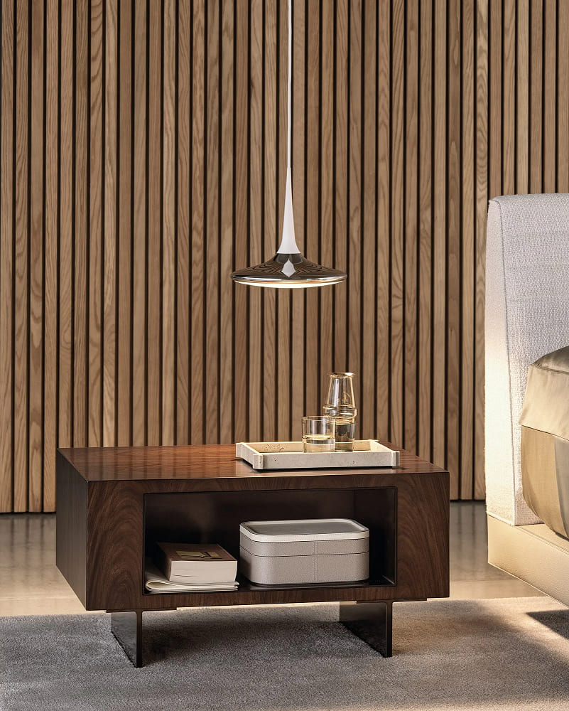 Minotti Roger bedside cabinet в интерьере