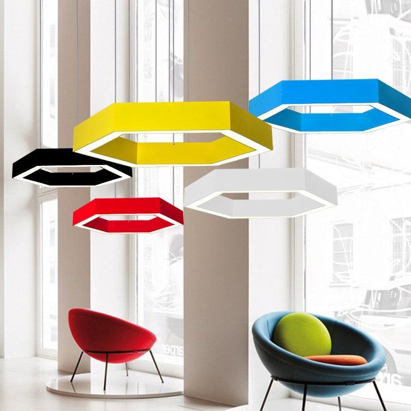 Romatti Hexagon Pendant Lamp в интерьере
