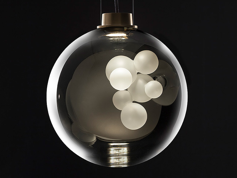 Pendant lamp melogranoblu Soap Sphere в интерьере