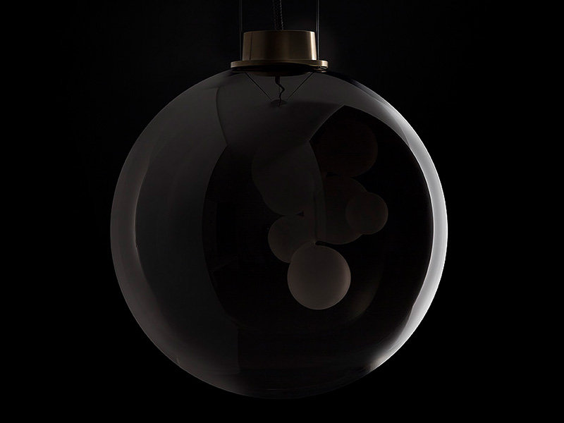 Pendant lamp melogranoblu Soap Sphere в интерьере