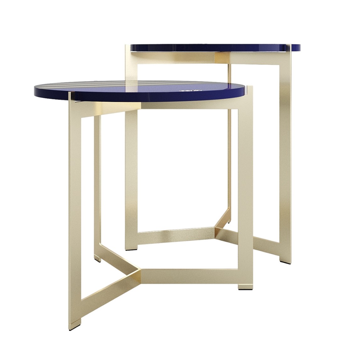 Corner table Fendi Ripple Pequin в интерьере