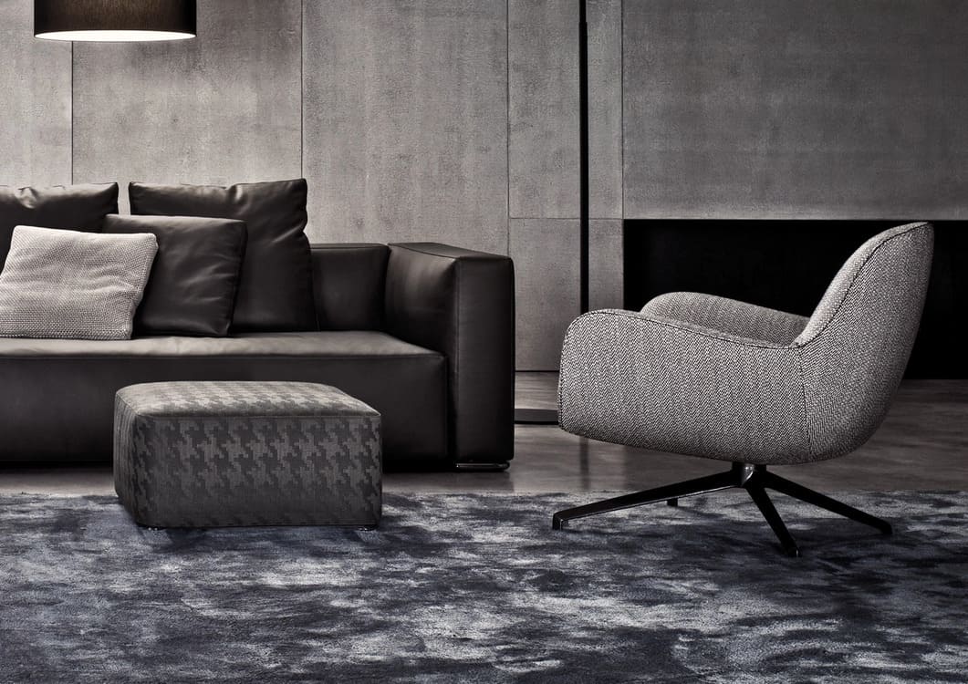 Pouffe Minotti Davis в интерьере