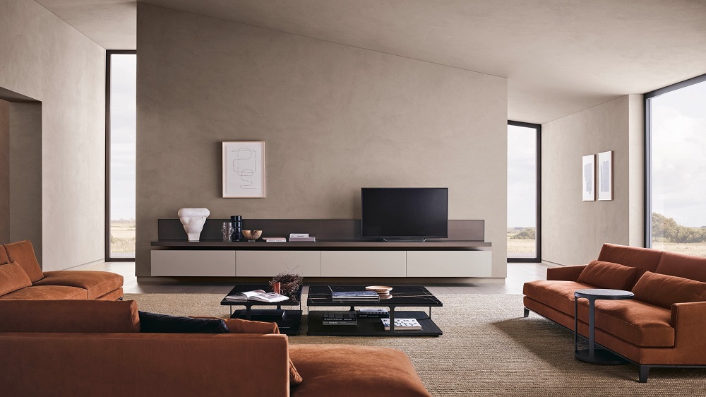 TV set Poliform Quid в интерьере