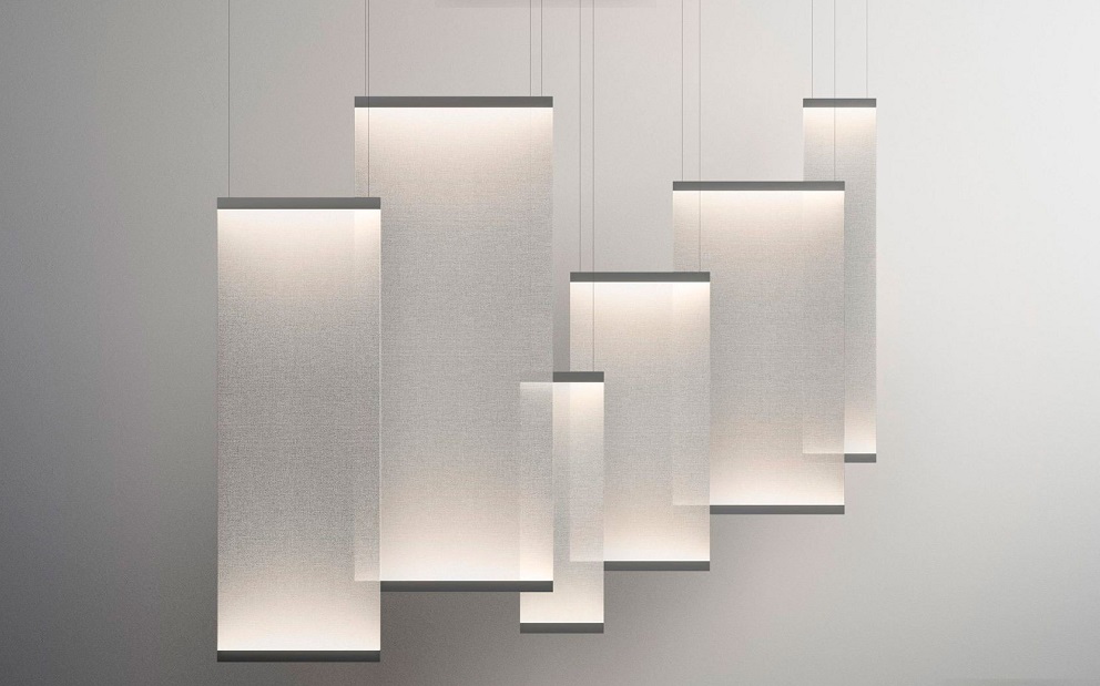 Pendant lamp Vibia Curtain в интерьере