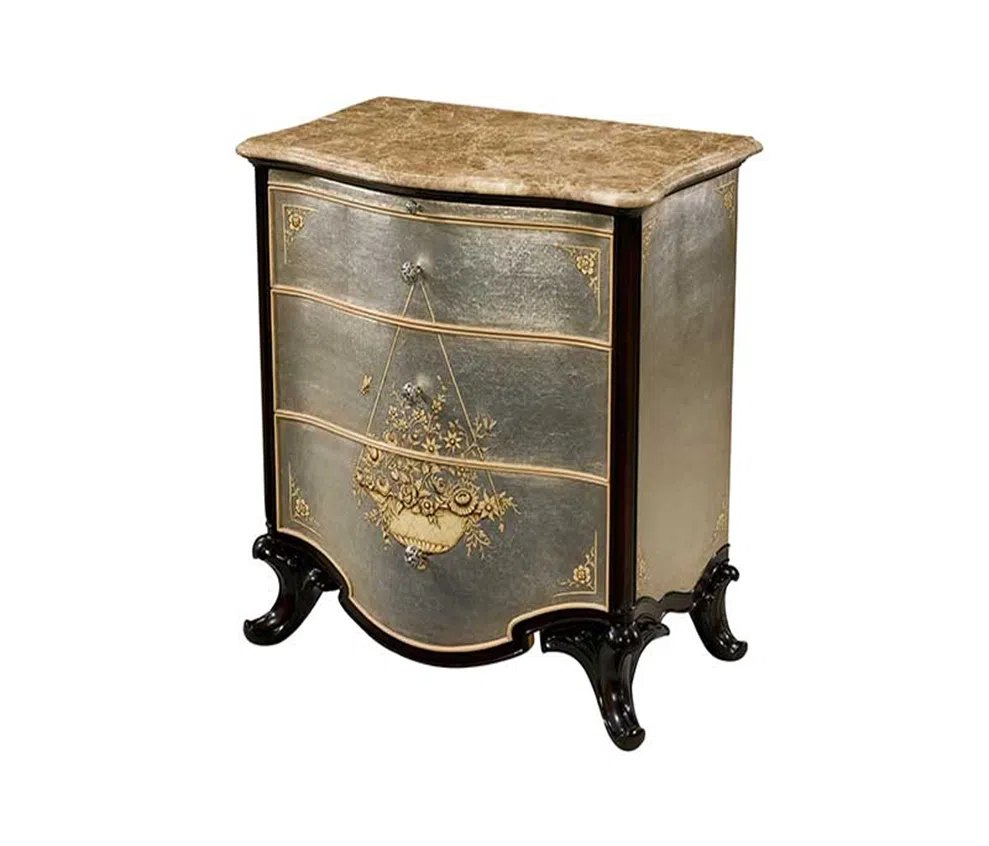 Theodore Alexander Argento bedside cabinet в интерьере