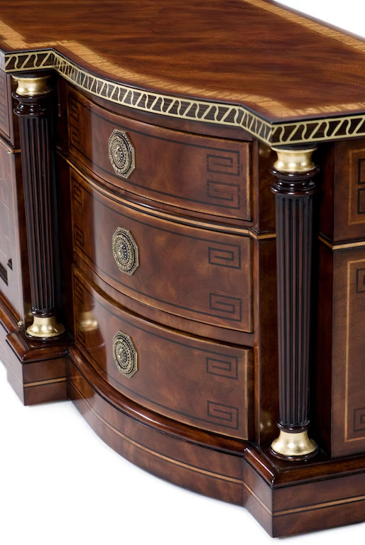 Theodore Alexander Craftsman's Entertainer TV cabinet в интерьере