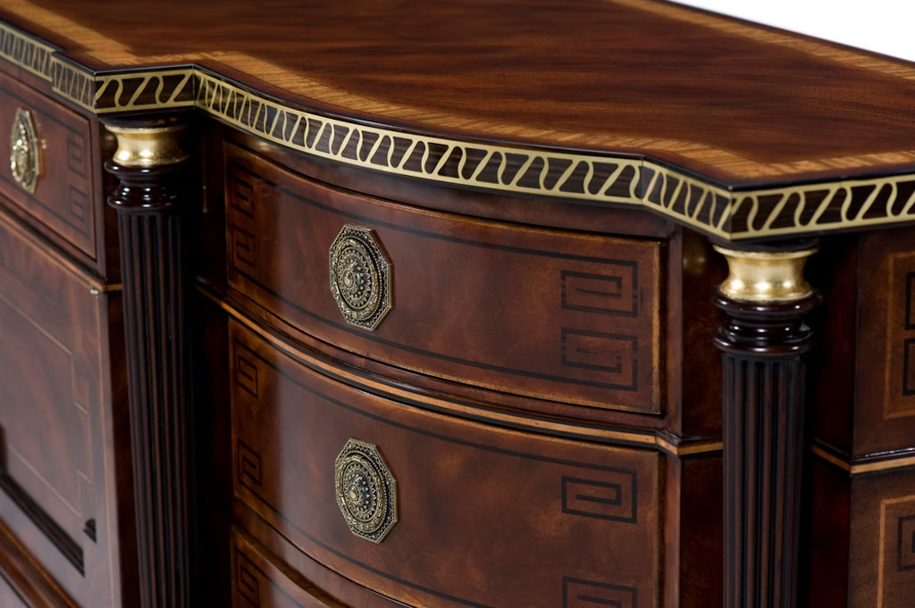 Theodore Alexander Craftsman's Entertainer TV cabinet в интерьере