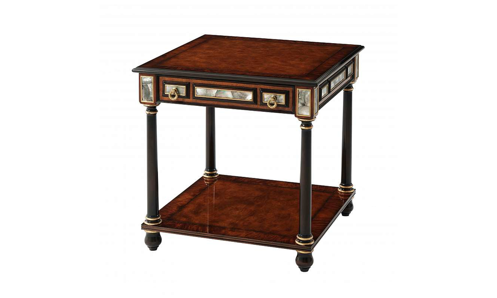 Theodore Alexander Turquoise Encounter Corner Table