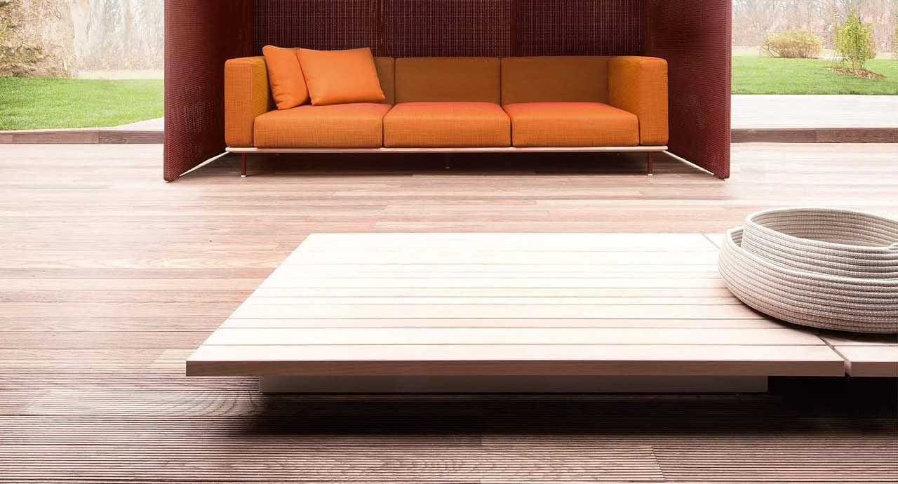 Outdoor coffee table paolalenti Sunset в интерьере