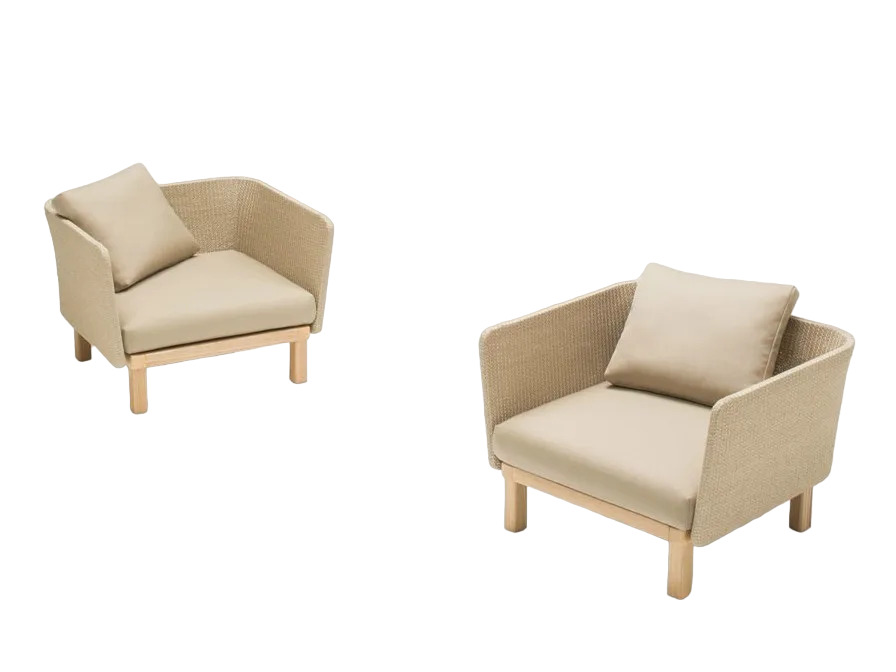 Outdoor armchair paolalenti Sabi в интерьере