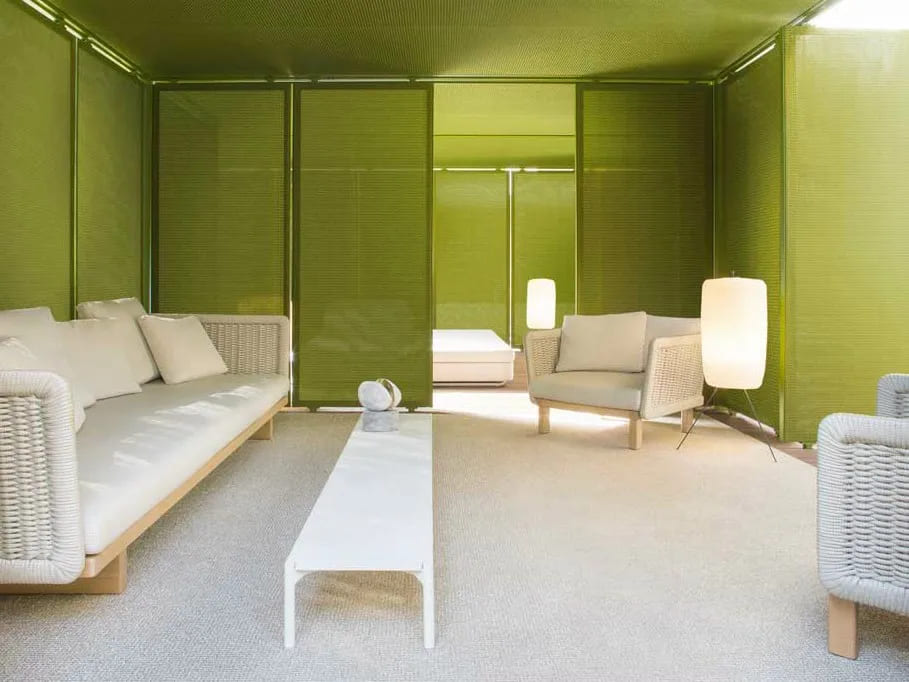 Outdoor armchair paolalenti Sabi в интерьере