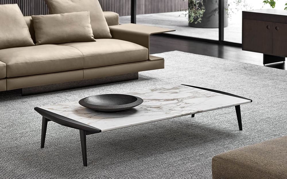 Minotti Fynn coffee table в интерьере