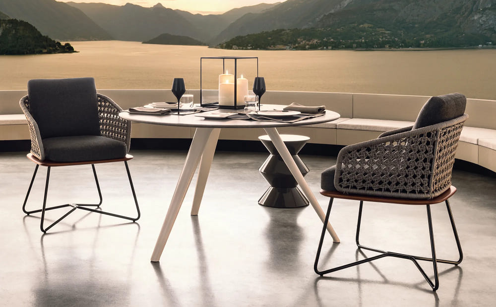 Outdoor chair Minotti Rivera в интерьере