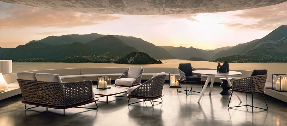 Outdoor chair Minotti Rivera в интерьере