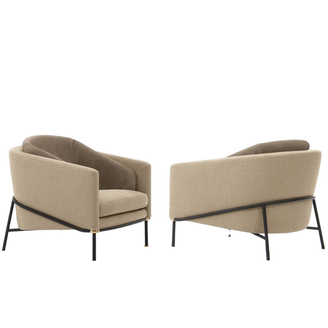 Minotti Fil Noir Armchair в интерьере
