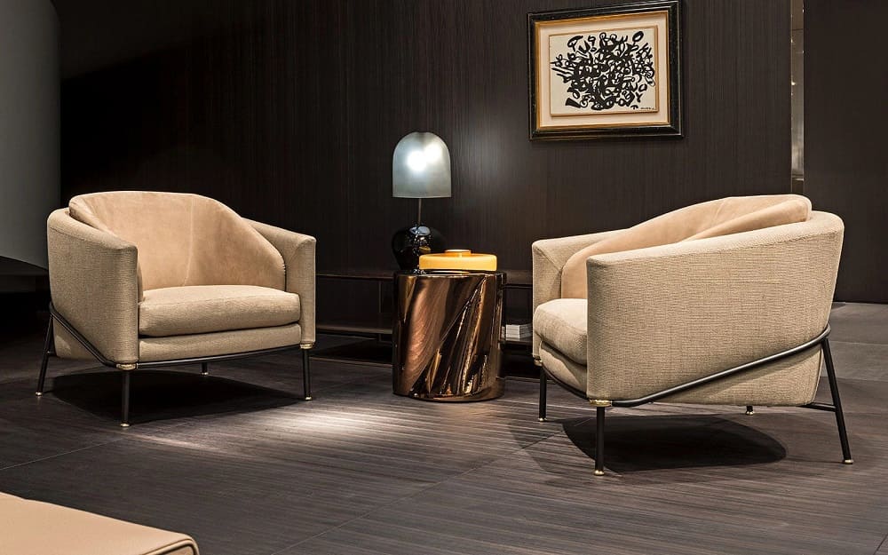 Minotti Fil Noir Armchair в интерьере