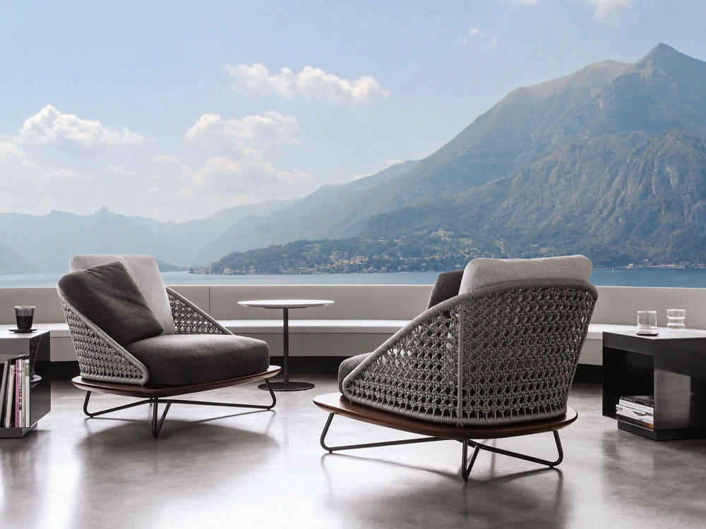 Outdoor armchair Minotti Rivera в интерьере